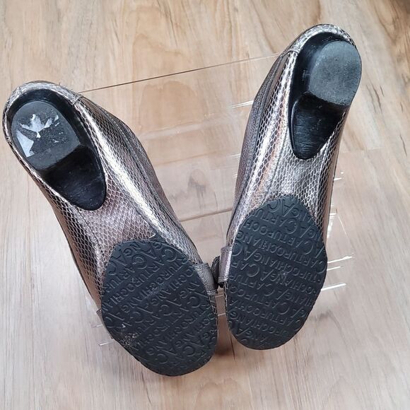 🔹️Arturo Chiang Bronze Buckled Leather Loafers Size 8.5 - Picture 11 of 15